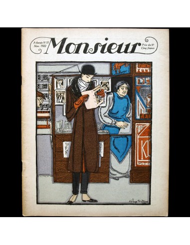 Monsieur, Revue des élégances, n35 (1922, novembre) Par le système avancé 