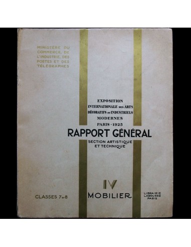 Exposition des Arts Décoratifs Paris 1925 - Rapport Général, Mobilier rembourrage situé sous