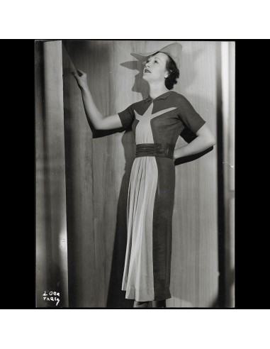 Alix (Madame Grès) - Robe du soir, tirage de D'Ora (circa 1937) Par le système avancé 