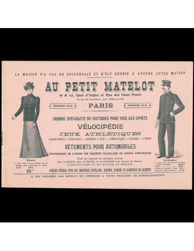 Au Petit Matelot - Catalogue de costumes pour tous les sports (circa 1890-1900) Amélioration de cerveau avec