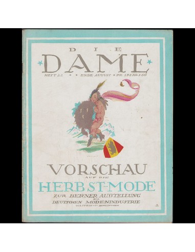 Die Dame, fin août 1917 Les magasins à Paris