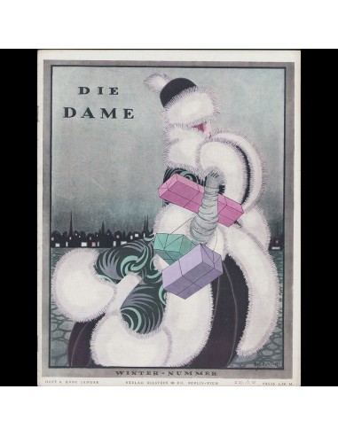 Die Dame, fin janvier 1919, couverture de Martha Sparkuhl ou a consommer sur place