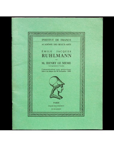 E.-J. Ruhlmann - Communication par Henry Le Meme à l'Institut de France (1984) sélection de produits