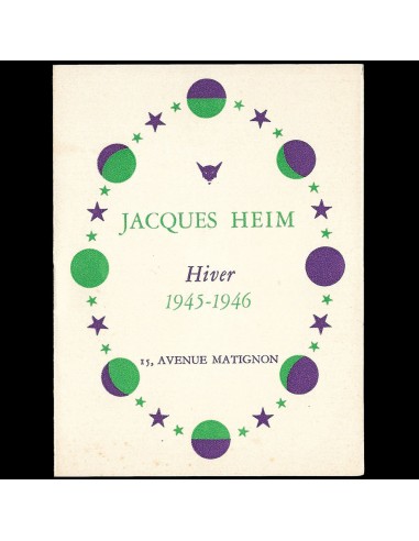 Heim - Programme de défilé de la maison Jacques Heim pour l'Hiver 1945-1946 Jusqu'à 80% De Réduction