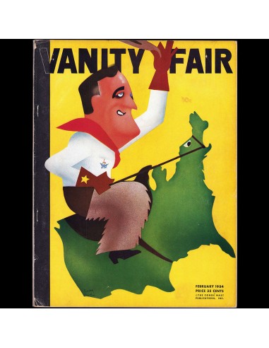 Vanity Fair, février 1934, couverture de Leon Carlin Fin de série