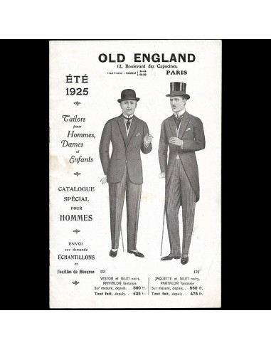 Old England - Catalogue pour l'été 1925 Fin de série