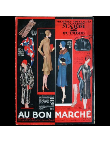 Au Bon Marché - Premières Nouveautés de la saison (circa 1925-1930) 50% de réduction en Octobre 2024