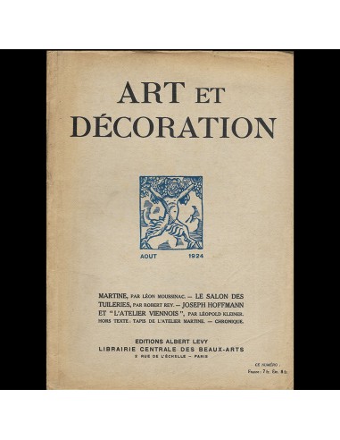 Art et Décoration, L'Atelier Martine (Paul Poiret) (août 1924) shop