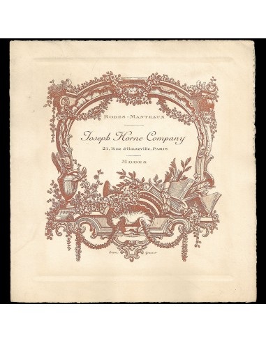 Joseph Horne Company - Invitation annonçant la sélection de modèles de Paris (1909) vous aussi creer 