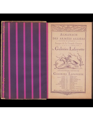 Charles Martin - Galeries Lafayette, Almanach des armées alliées (1916) Véritable concentré