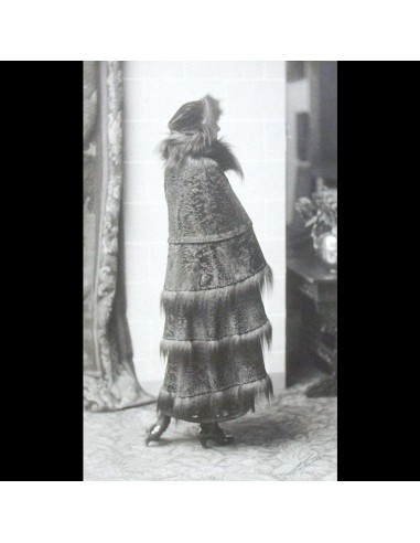 Fourrures Max - Manteau de fourrure, photographie du studio Taponier (circa 1910-1915) Comparez et commandez 