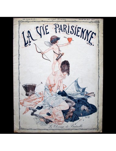 La Vie Parisienne, 21 avril 1917, couverture de Herouard la colonne vertébrale