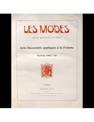 Les Modes - Réunion des 12 numéros de l'année 1901 offre 