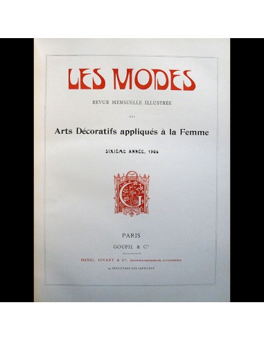 Les Modes - Réunion des 12 numéros de l'année 1906 online