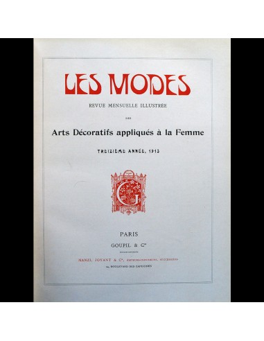 Les Modes - Réunion des 12 numéros de l'année 1913 online