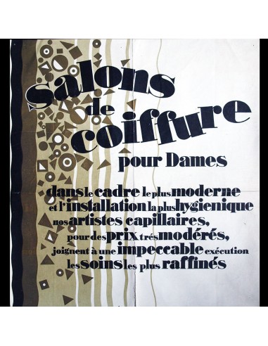 Galerie Lafayette - Salons de Coiffure pour Dames - Affiche publicitaire (circa 1926) shop