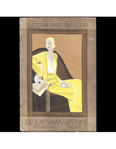 Succursale de Luxe de la Samaritaine, couverture de Benigni (1933) brillant des détails fins