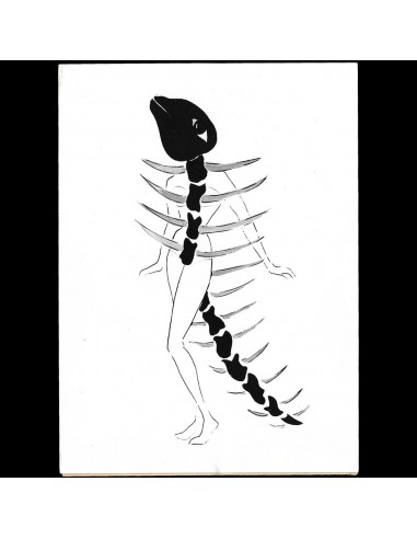 Le Paléontologiste, dessin d'Anne Jellish pour le bal Schizofantastique, photographie du New York Times (1950) 2024