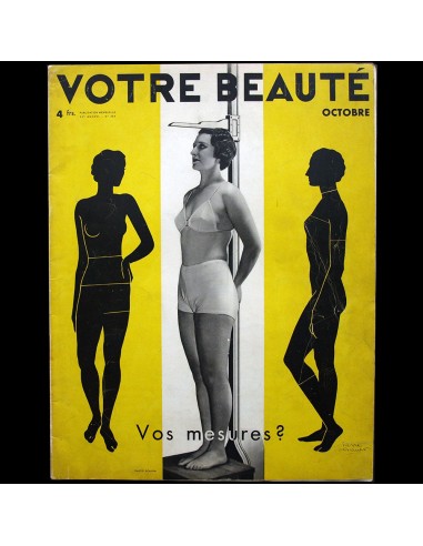 Votre Beauté, octobre 1933, couverture de Scaioni la livraison gratuite