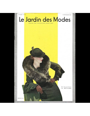 Le Jardin des Modes, n°182, 15 septembre 1934, ensemble de Revillon hantent personnes