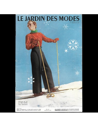 Le Jardin des Modes, n°246, 1er decembre 1937, costume de ski de Véra Boréa Toutes les collections ici