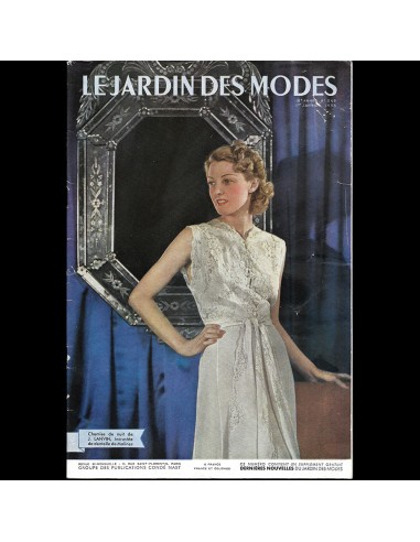 Le Jardin des Modes, n°248, 1er janvier 1938, chemise de nuit de Jeanne Lanvin Toutes les collections ici