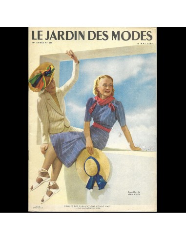 Le Jardin des Modes, n°257, 15 mai 1938, ensembles de Véra Boréa paiement sécurisé