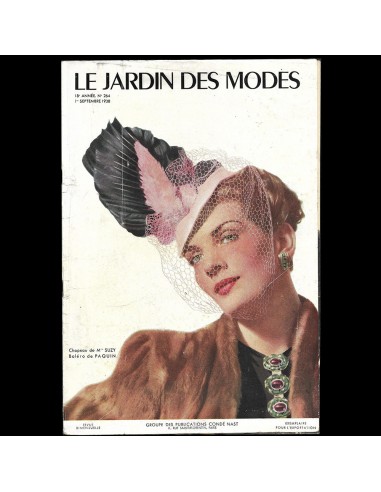 Le Jardin des Modes, n°264, 1er septembre 1938, Boléro de Paquin de technologie