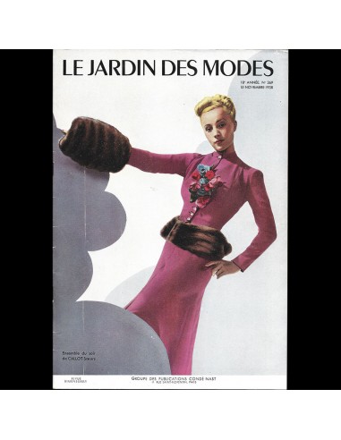 Le Jardin des Modes, n°269, 15 novembre 1938, Ensemble de Callot Soeurs pas cher 