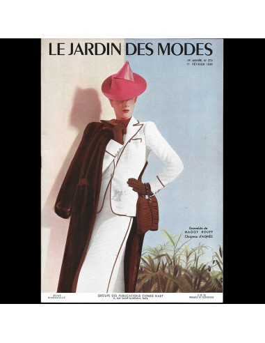 Le Jardin des Modes, n°274, 1er février 1939, ensemble de Maggy Rouff les ligaments