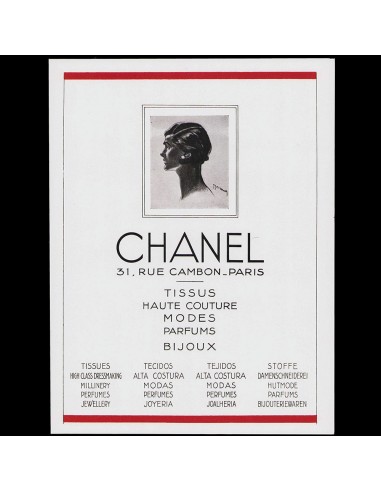 Chanel, 31 rue Cambon, Paris - Tissus, Haute Couture, Modes, Parfums, Bijoux - Publicité parue en 1931 vente chaude votre 