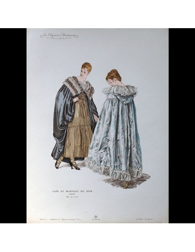 Jenny - Cape et Manteau du soir, gravure des Elégances Parisiennes (1916) votre restaurant rapide dans 