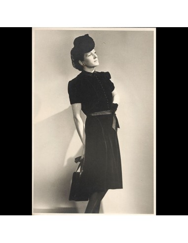 Jean Desses - Robe de velours, tirages du studio Waroline (circa 1940s) solde