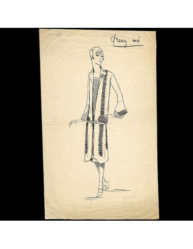 Agnès - Prenez-moi, dessin d'une robe (circa 1920) Vous souhaitez 