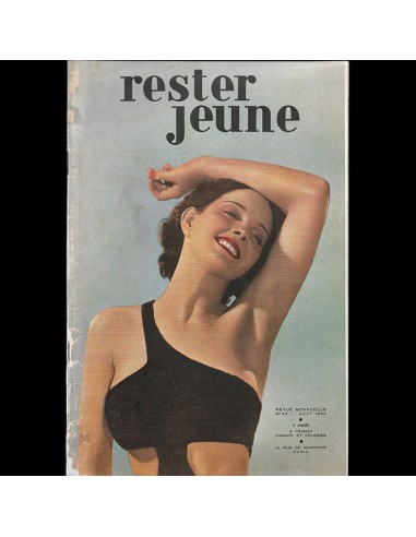 Rester Jeune, Août 1935, couverture de Georges Saad des créatures d'habitude