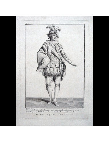 Gallerie des Modes et Costumes Français, gravure n° S 104, Costume du Fils de la Marquise de Lénoncourt (1779) pas cher