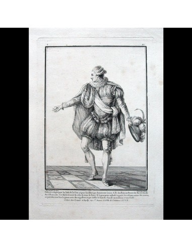 Gallerie des Modes et Costumes Français, gravure n° S 107, Costume pour les bals de la Cour (1779) Comparez plus de prix