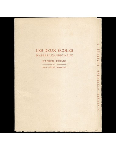 Jean Patou - Les Deux Ecoles, cartes de la maison de couture Parry (circa 1912) de France