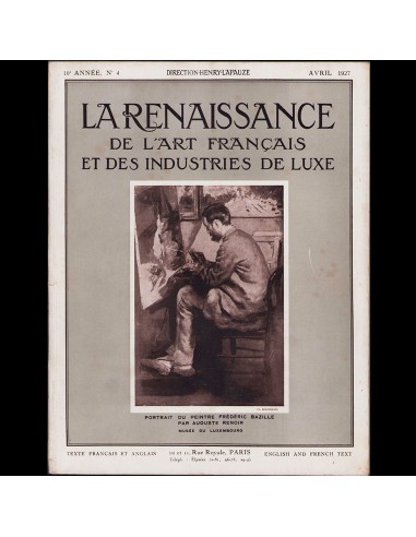 La Renaissance de l'Art Français et des Industries du Luxe - Le studio de Madame Agnès, Charles Martin (avril 1927) france