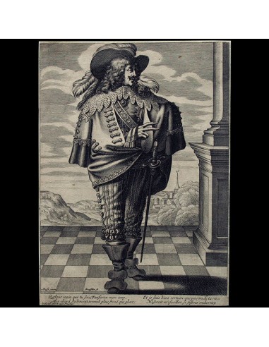 Abraham Bosse - Homme, gravure de Rousselet (circa 1630s) vous aussi creer 